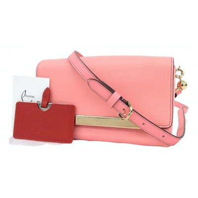 Pre-owned Christian Louboutin Rougissime Pink Leather Handbag