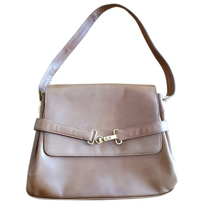Pre-owned Bottega Veneta Brown Leather Clutch Bag