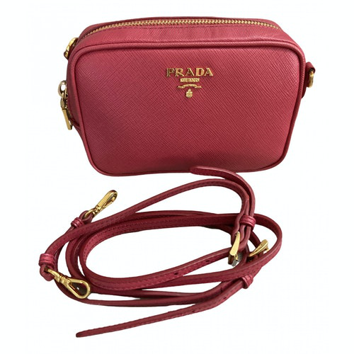 Pre-Owned Prada Pink Leather Handbag | ModeSens