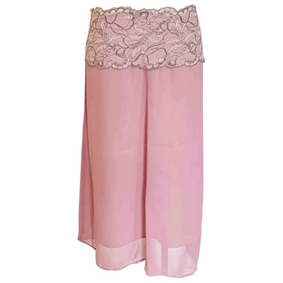 Pre-owned Dries Van Noten Mid-length Skirt In Pink