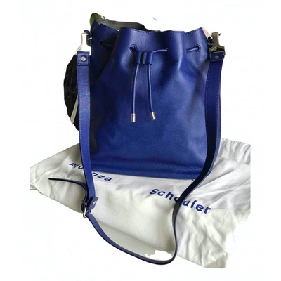 Pre-owned Proenza Schouler Blue Leather Handbag