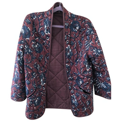 Pre-owned Isabel Marant Étoile Burgundy Cotton Jacket