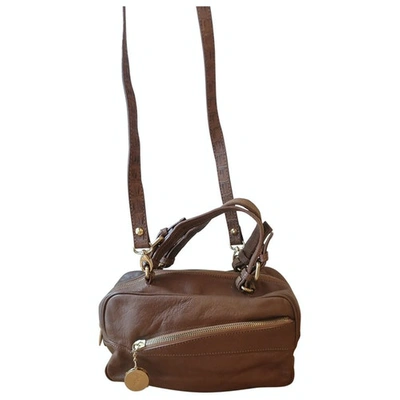 Pre-owned Trussardi Camel Leather Handbag
