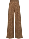 CHLOÉ HOUNDSTOOTH FLARED TROUSERS