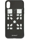 Off-white X Vancouver Marble Arrows Iphone X Case In Black
