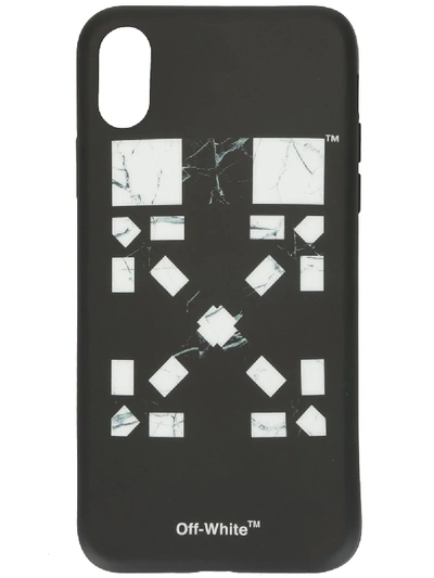 Off-white X Vancouver Marble Arrows Iphone X Case In Black