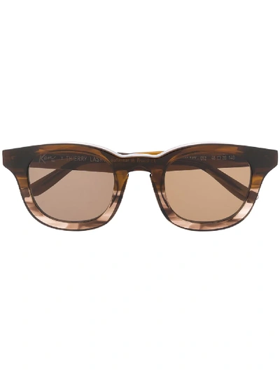 Thierry Lasry Square-frame Sunglasses In Brown