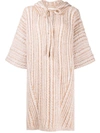 CHLOÉ HOODED KNITTED JUMPER