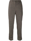 PESERICO CHECK TAILORED TROUSERS