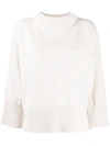 PESERICO MOCK NECK THREE LENGTH SLEEVES JUMPER