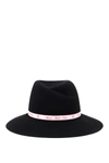 MAISON MICHEL VIRGINIE FELT FEDORA HAT,1001130001 BLACK