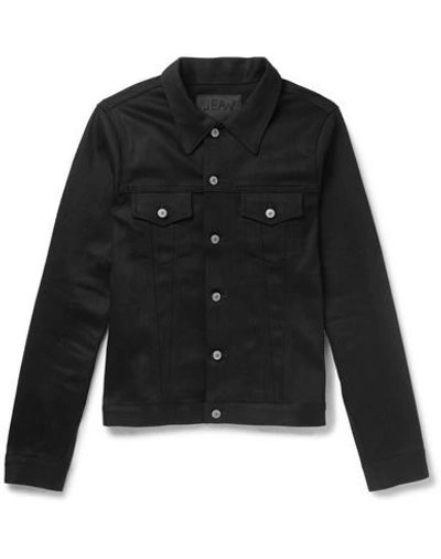 Jean Shop Denim Outerwear In Black