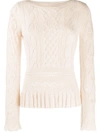 SEE BY CHLOÉ POINTELLE-KNIT SWEATER