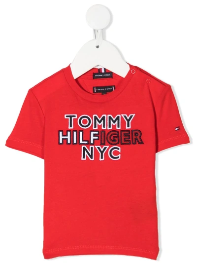 TOMMY HILFIGER JUNIOR EMBROIDERED LOGO T-SHIRT