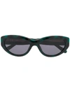 MULBERRY SALLY OVAL-FRAME SUNGLASSES
