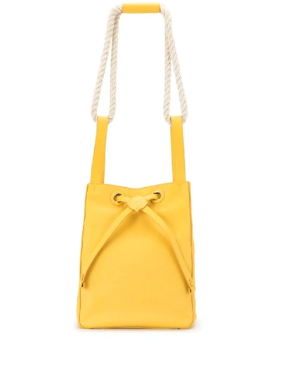 Rodo Drawstring Bucket Bag In Yellow