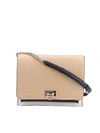 FERRAGAMO TRIFOLIO GRAINY LEATHER BAG IN MULTICOLOR