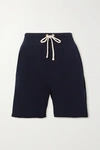 LES TIEN YACHT FRAYED COTTON-JERSEY SHORTS