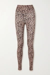 BEACH RIOT PIPER LEOPARD-PRINT STRETCH-JERSEY LEGGINGS