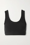 ALO YOGA WELLNESS RIBBED STRETCH SPORTS BRA