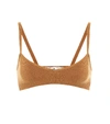 OFF-WHITE WOOL-BLEND BRALETTE,P00483916