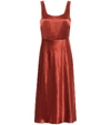 Vince Slim Fitted Slip Dress In Red