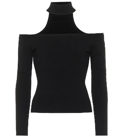 Simkhai Womens Black Lila Off-shoulder Stretch-knit Top