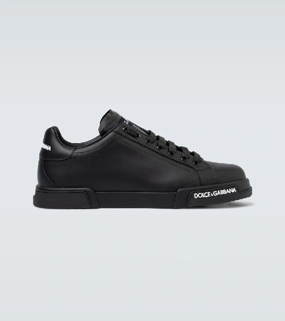 Dolce & Gabbana Sneakers Lowtop Nappa In Black