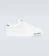Dolce & Gabbana Portofino Leather Low-top Sneakers In White