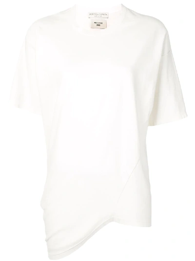 Bottega Veneta Asymmetric Hem T-shirt In White