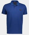 Paul & Shark Organic Cotton Piqué Polo With Iconic Badge In Royal Blue