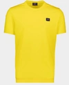 Paul & Shark Organic Cotton T-shirt In Yellow & Orange