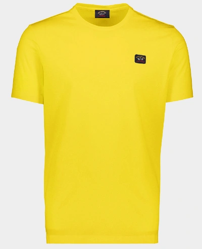 Paul & Shark Organic Cotton T-shirt In Yellow