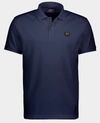 Paul & Shark Organic Cotton Piqué Polo With Iconic Badge In Blue