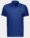 Paul & Shark Organic Cotton Piqué Polo With Iconic Badge In Royal Blue