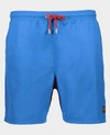 Paul & Shark Swim Shorts With Iconic Badge In Cobalt Blue