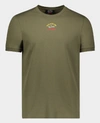 Paul & Shark T-shirt Aus Bio-baumwolle Mit 3 Farben Paul&shark Logo In Green