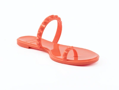 Carmen Sol Maria Flat Sandal In Orange