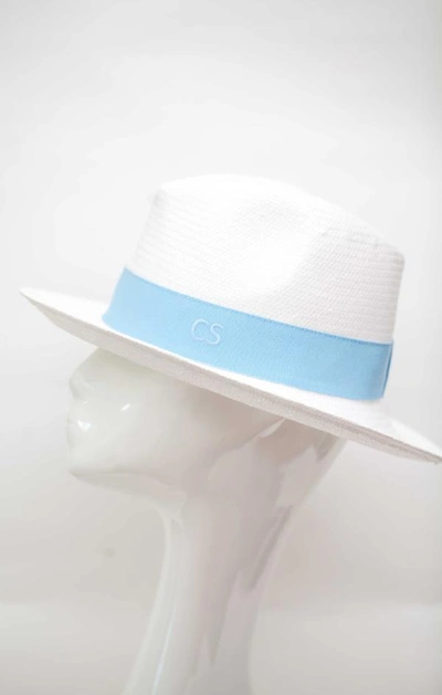 Carmen Sol Dolores Packable Fedora Hat In Baby Blue