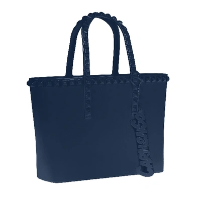 Carmen Sol Grazia Mini Tote In Navy Blue