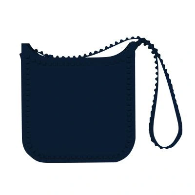 Carmen Sol Fico Large Crossbody In Navy Blue