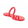 Carmen Sol Maria Flat Jelly Sandals In Red