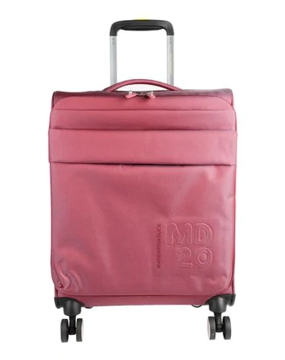 Mandarina Duck Luggage In Maroon