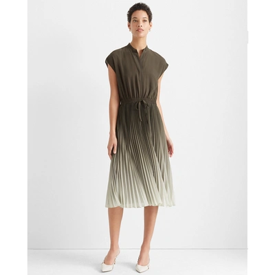 Club Monaco Ombre Pleated Dress In Green Multi ModeSens - Main Image