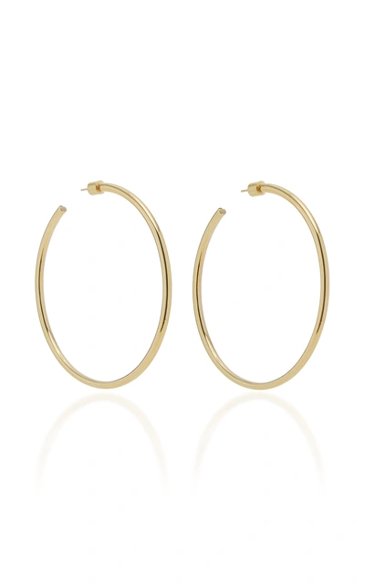 Jennifer Fisher 2&quot;&quot; Thread Gold-plated Hoop Earrings