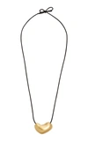AGMES SCULPTED HEART GOLD-VERMEIL NECKLACE,782628