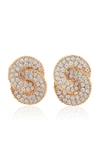 ALESSANDRA RICH GOLD-TONE AND CRYSTAL CLIP EARRINGS,822144