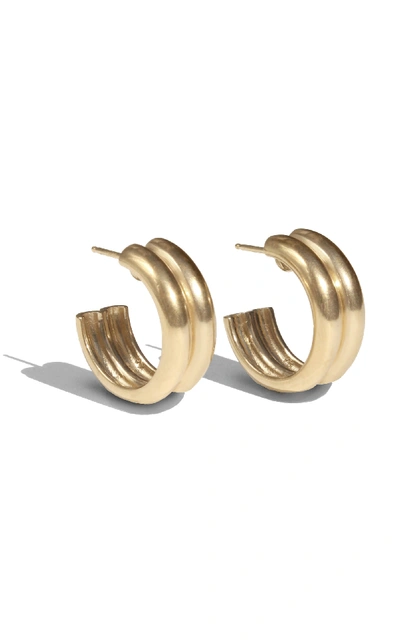 Young Frankk Women's Varro Gold-plated Hoop Earrings