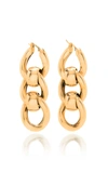 BOTTEGA VENETA WOMEN'S CHAIN METAL DROP EARRINGS,805034