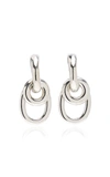 AGMES WOMEN'S ELLIPSES STERLING SILVER HOOPS,822281